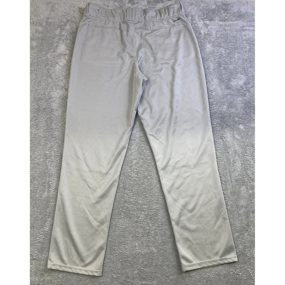 NWOT Adidas MBA Baseball Pants Men Sz L Gray Reinforced Climalite Silicone Grips